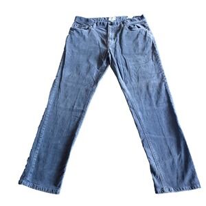 Todd Snyder Corduroy Pants Men's 34 X 30" Gray Slim Fit 5 Pocket Stretch‎